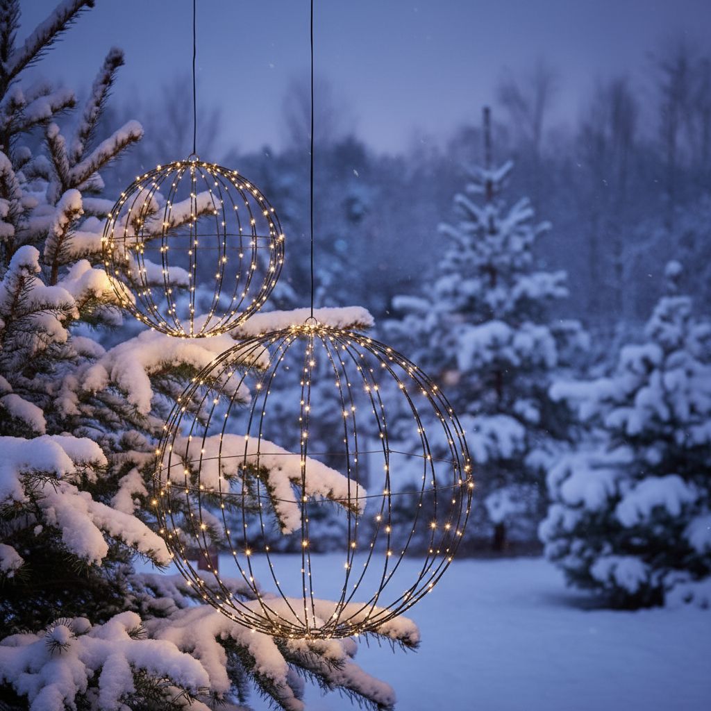 Luca Lighting Bal klassiek wit 320led IP44 met timer - d50cm - maximondo