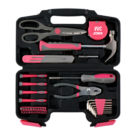 Kinzo Gereedschap 39 Stuks Pink - maximondo