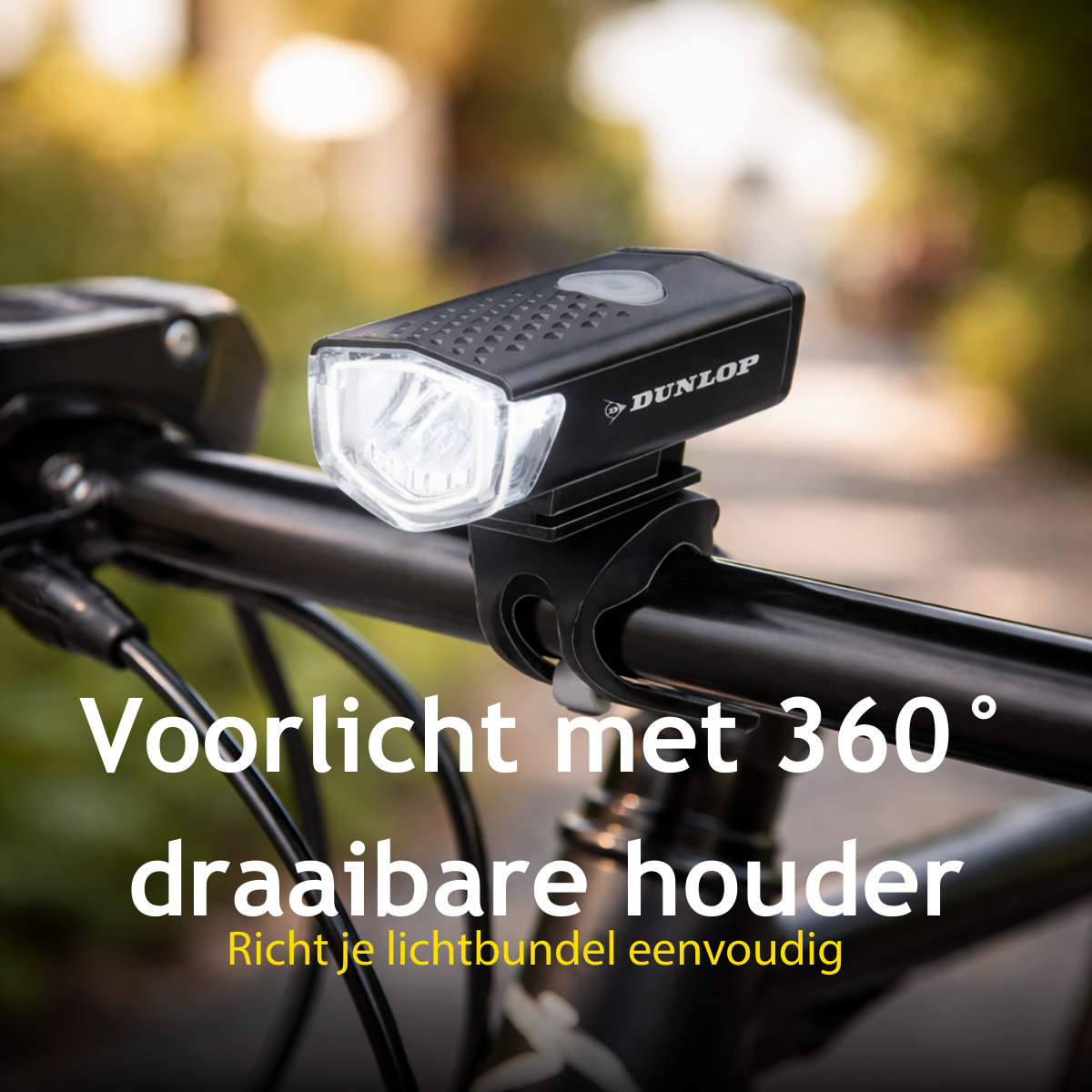 Dunlop Fietslamp Set Oplaadbaar - Fietsverlichting - maximondo