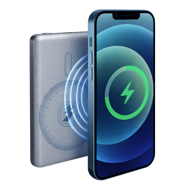 Grundig Draadloze Powerbank 5000Mah - Power Bank 15W Magsafe - maximondo