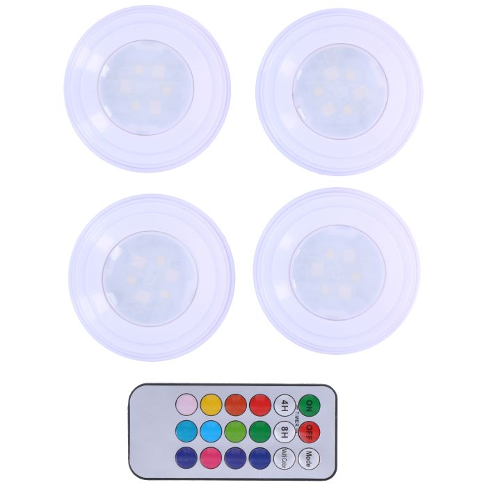 Schurk Pelmel Oxideren Grundig LED-lampenset - 5-delig - draadloos - multi-color - met  afstandsbediening - dimbaar - timer